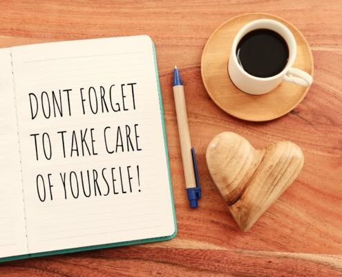 Selbstfuersorge-Notiz mit Kaffee am Morgen | Breathwork-Ausbildung