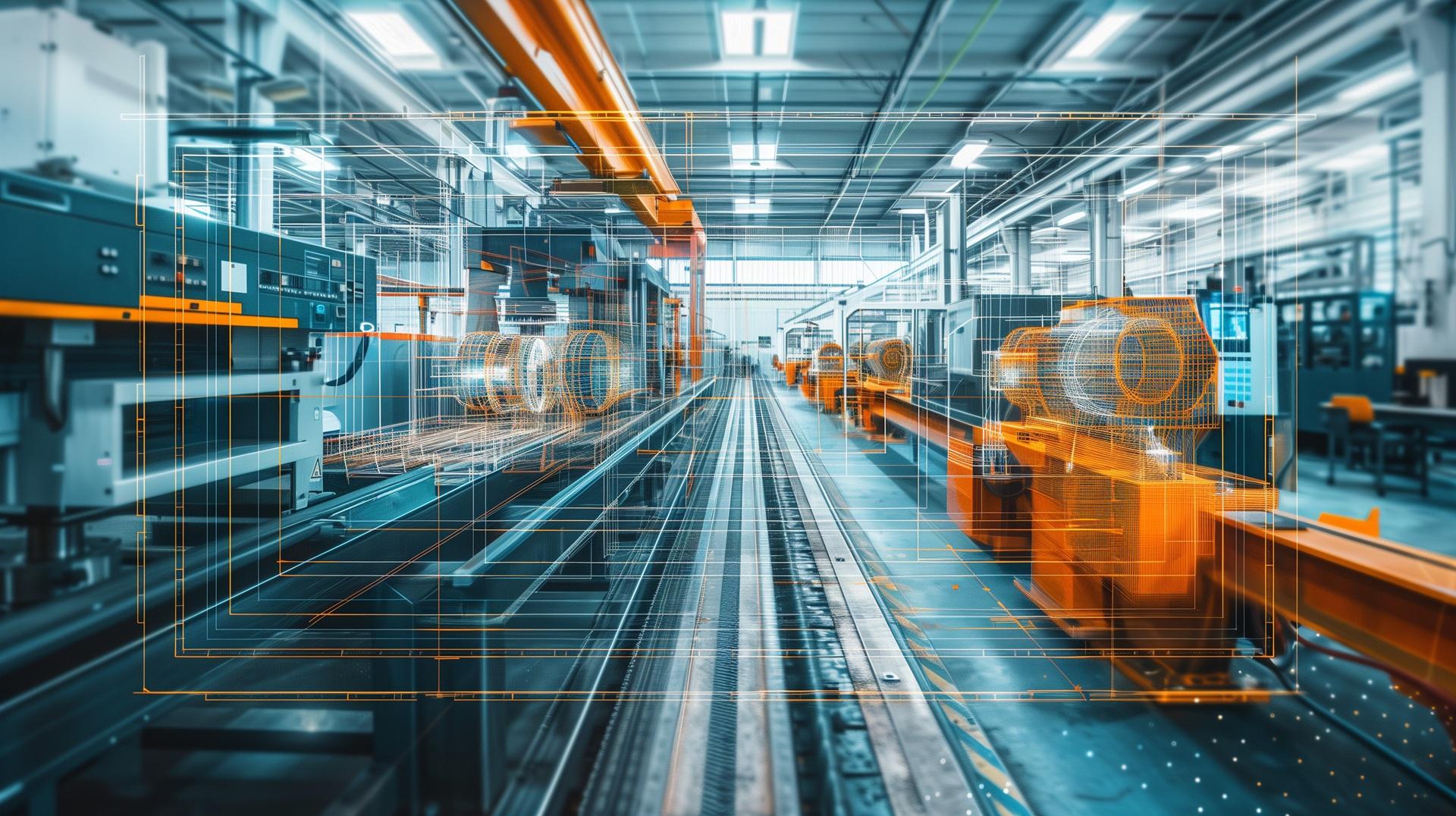 Digitale Fertigungshalle mit moderner Technik | Schweißrauchabsaugung